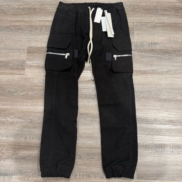 Rick Owens Mastodon Cargo Pants in Black - Picture 3 of 12